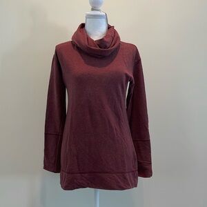 Merona Mauve L/S Pullover with Cowl neckline. EUC